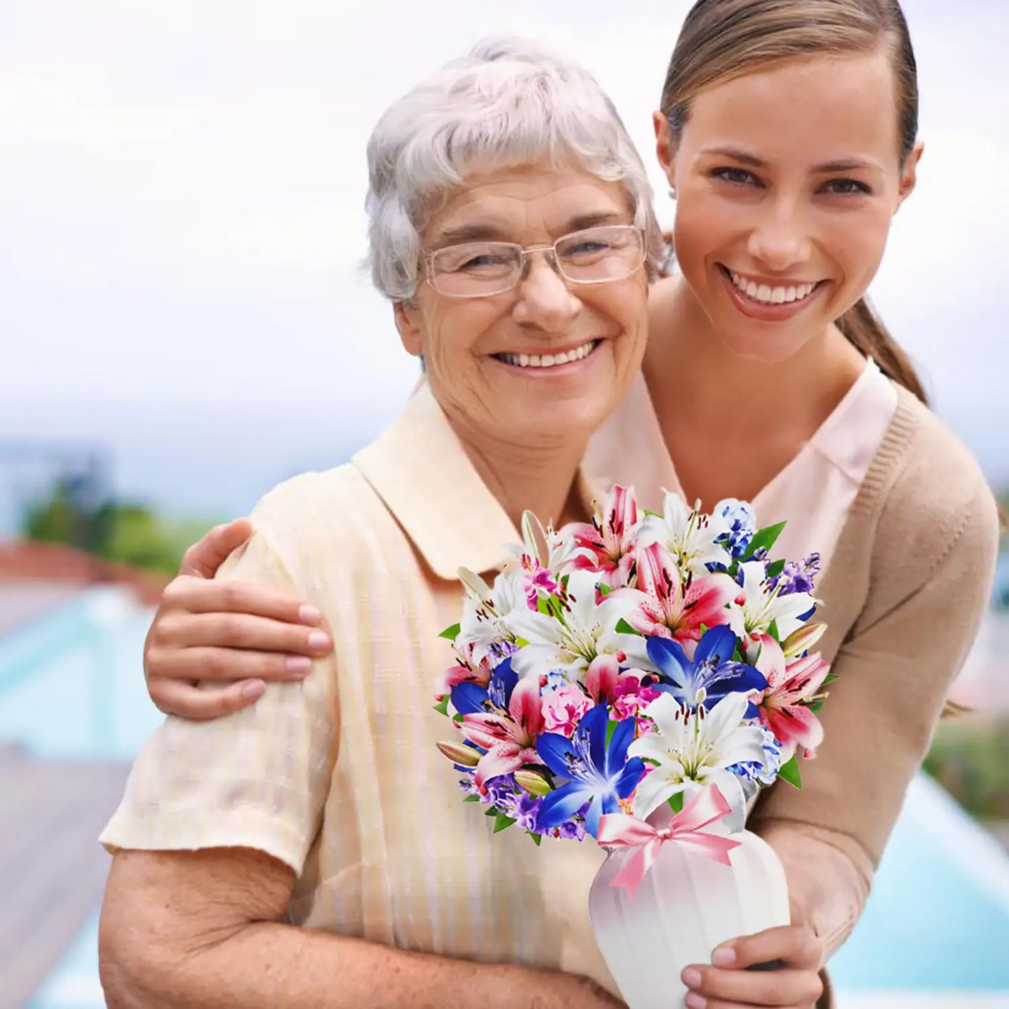 Lily Paper Bouquet – Pop-Up Musical Gift with Lights & Melody 13in