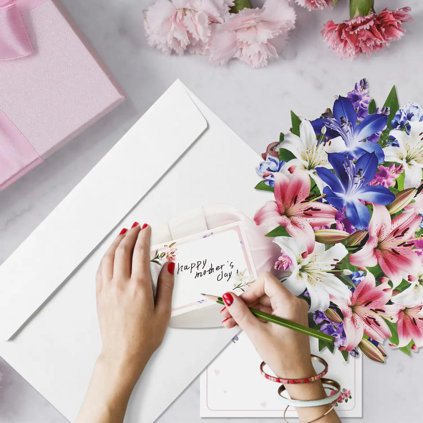 Lily Paper Bouquet – Pop-Up Musical Gift with Lights & Melody 13in