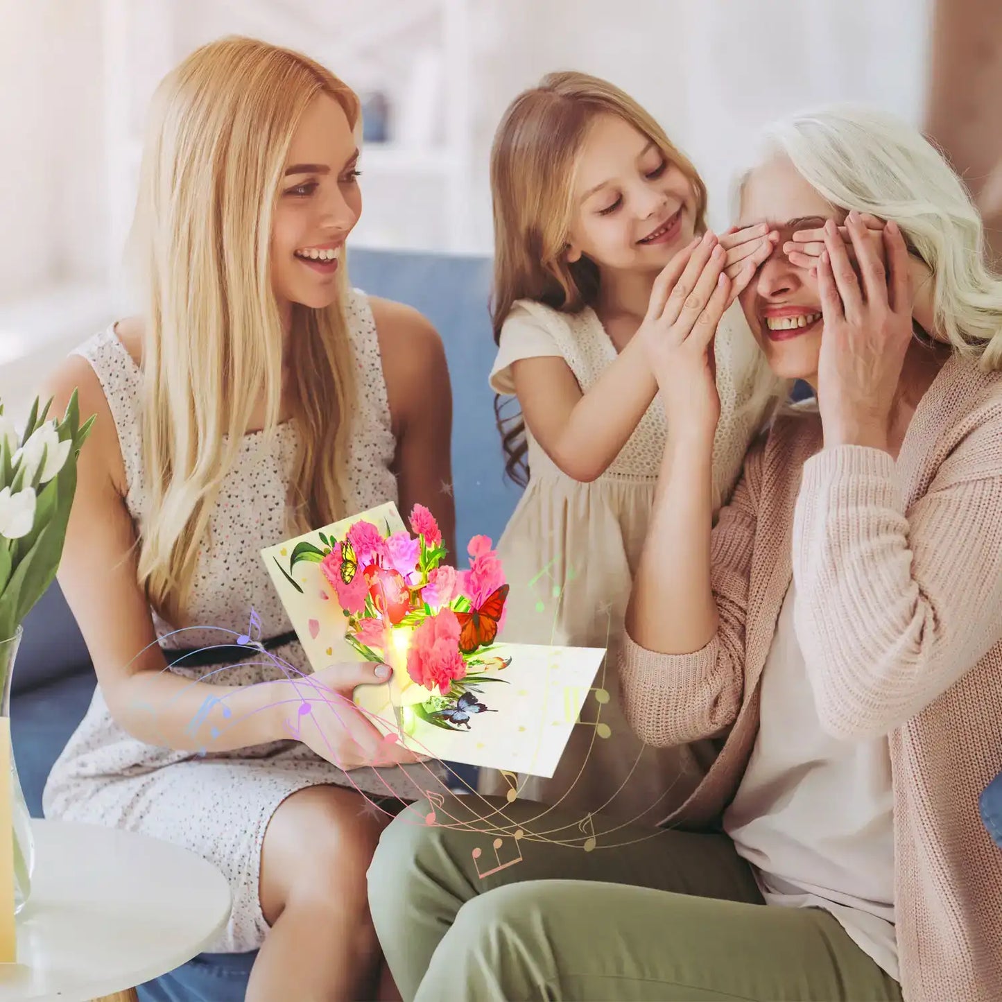 Musical Mother's Day Card with Pop-Up Flowers & music- 13.5in