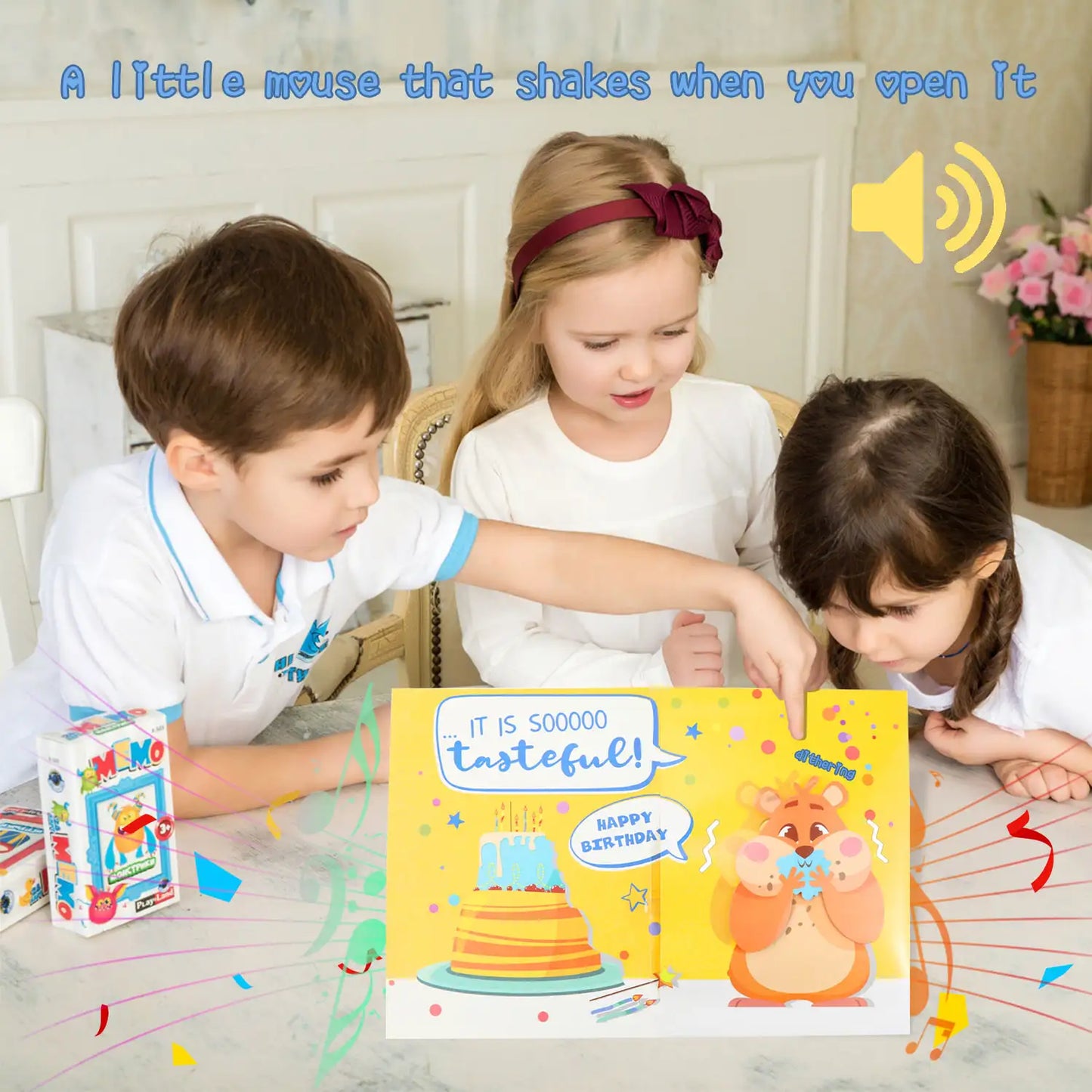 Wobbly Hamster Birthday Card with Music – 7.87x5.9
