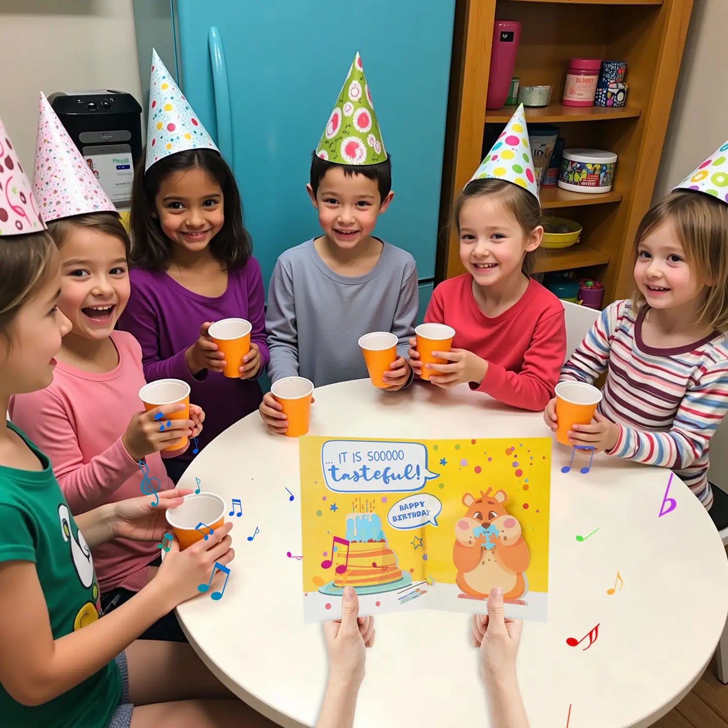 Wobbly Hamster Birthday Card with Music – 7.87x5.9