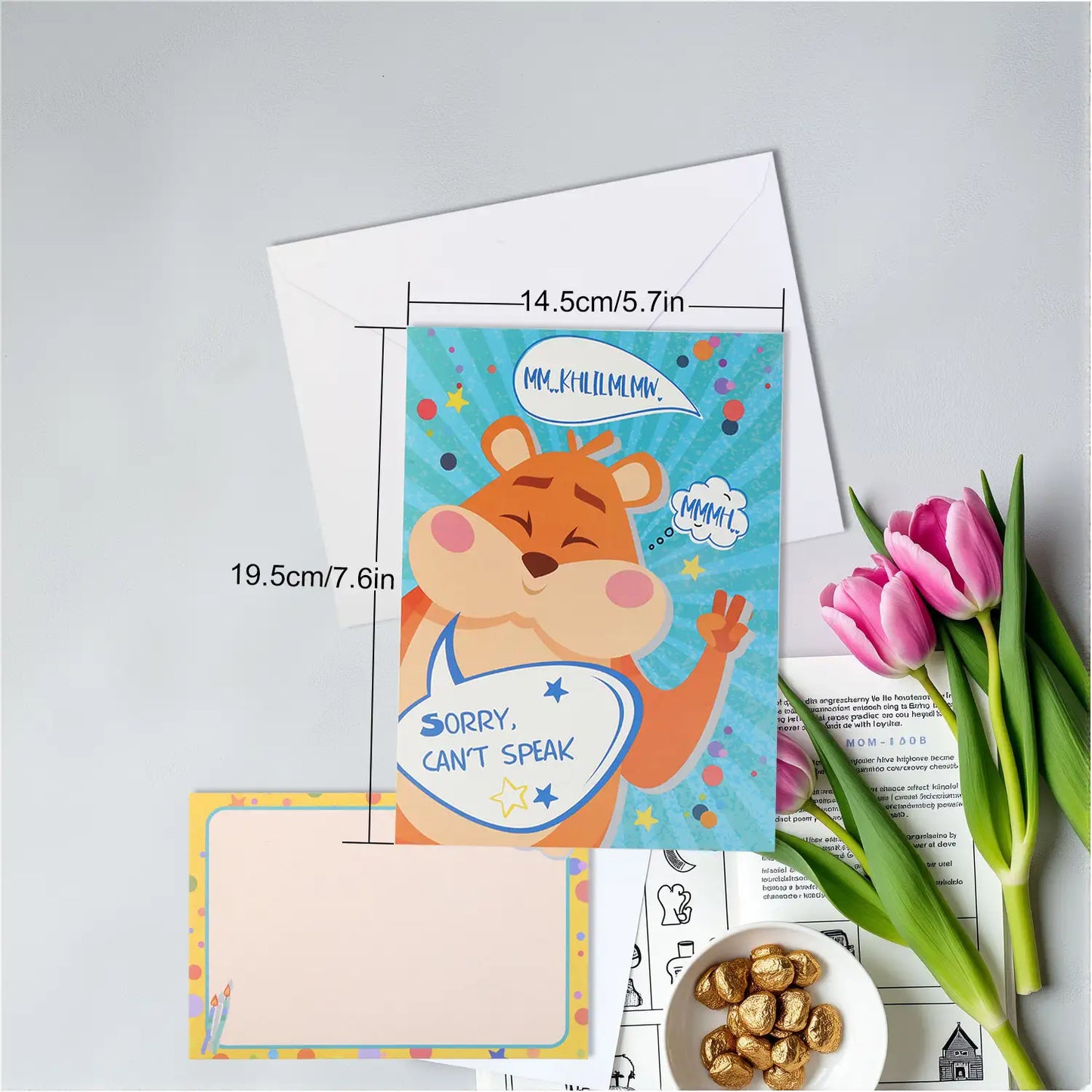 Wobbly Hamster Birthday Card with Music – 7.87x5.9