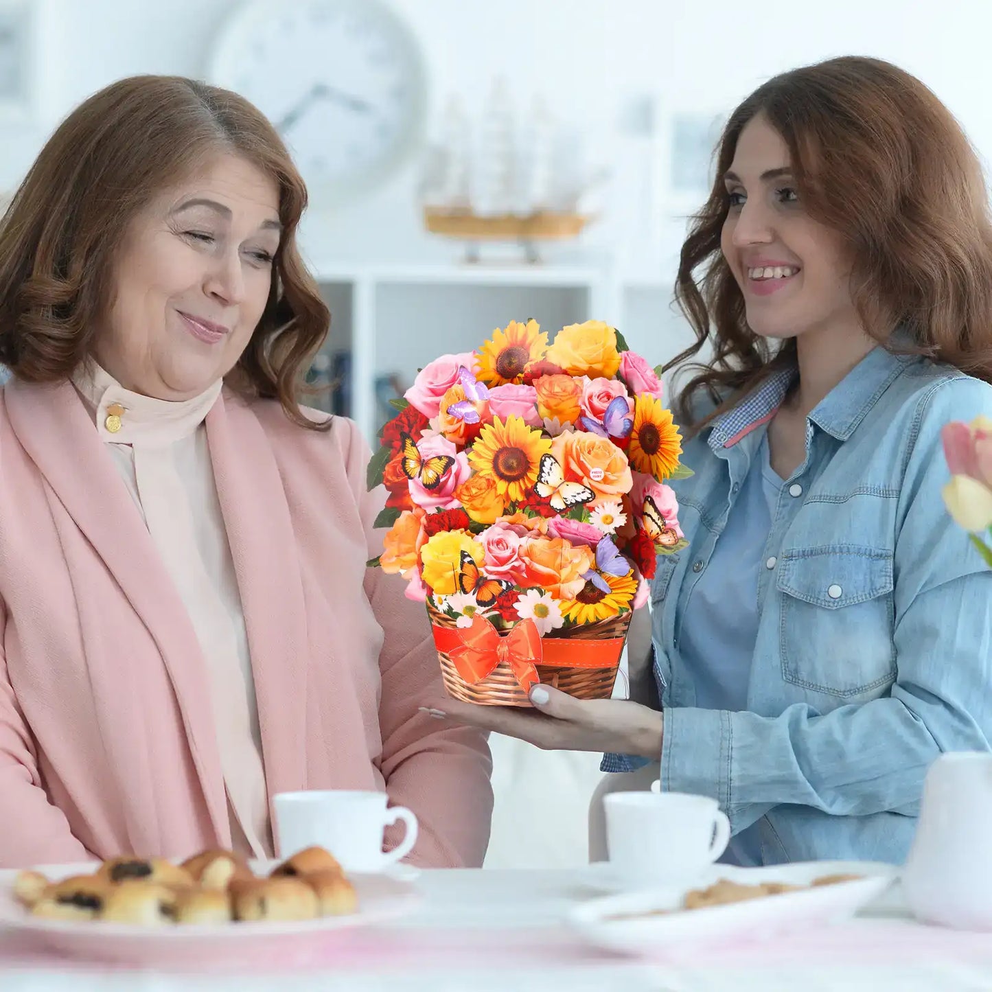 Pop-Up Musical Sunflower Paper Bouquet Card with Tunes - 13.5In